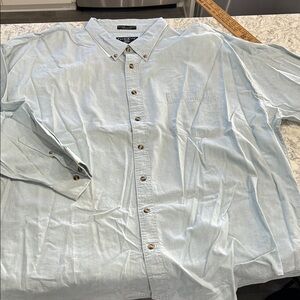 Port City Light Indigo Chambray Button-Up Shirt
